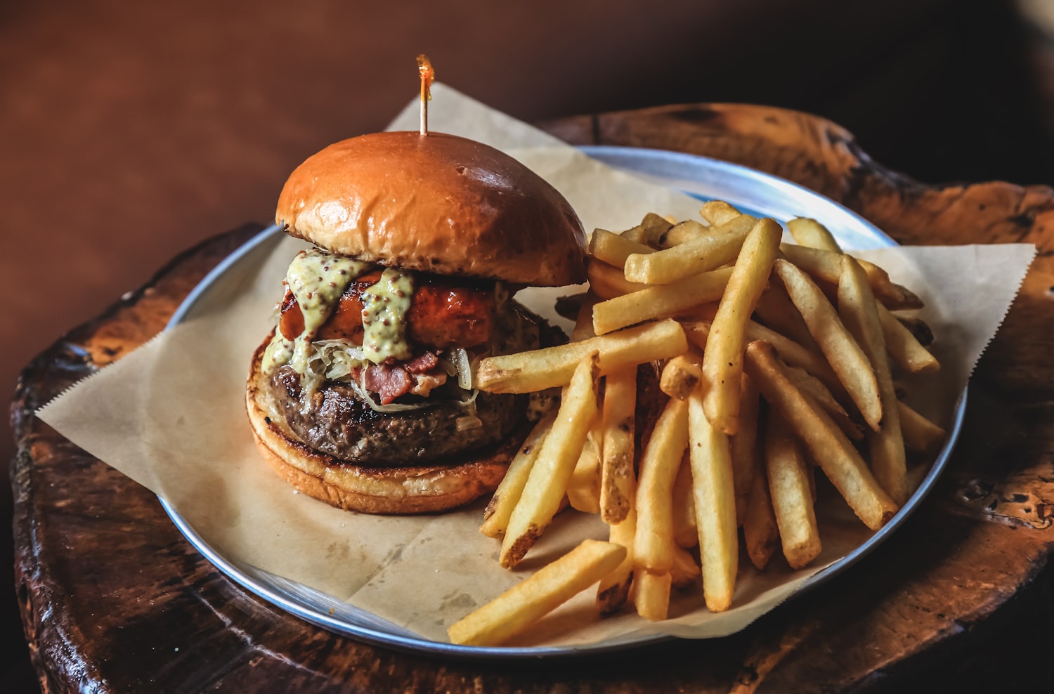 A brewhouse burger and a fresh pour at 28 Songs
